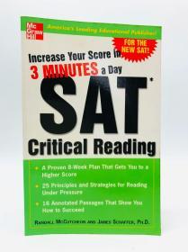 Increase Your Score in 3 Minutes a Day: SAT Critical Reading 英文原版-《每天三分钟就能提高成绩：SAT批判性阅读》