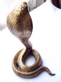 法国 守财小铜蛇 重3.3公斤 高33厘米钱币收藏