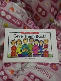 LEVELED BOOK系列，LEVELED BOOK·D，Give Them Back！，幼儿英语分级阅读