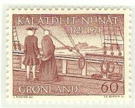 格陵兰 1971 汉斯·埃格德到达格陵兰250周年 邮票（斯拉尼亚雕刻）