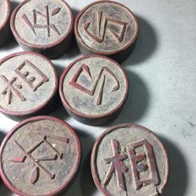 清黄杨木老象棋