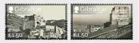 直布罗陀 2017 欧罗巴-城堡，2全邮票