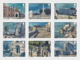 直布罗陀 2017 军事遗迹，9全邮票