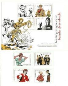 葡萄牙 2004 漫画卡通 邮票4全+小型张
