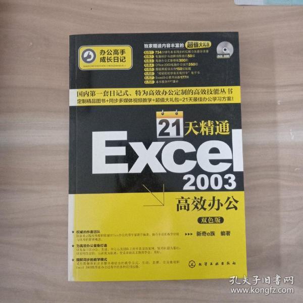 办公高手成长日记：21天精通Excel 2003高效办公