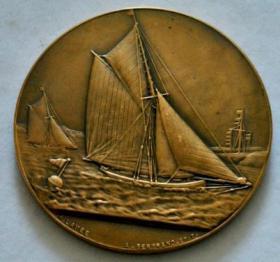 法国 大铜章 直径6厘米钱币收藏