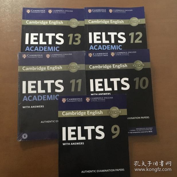 Cambridge English IELTS（9.10.11.12.13）5本合售