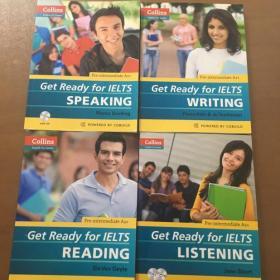 Collins Get Ready for IELTS Speaking（Collins English for Exams）四本一套合售（有两本含3张光盘）