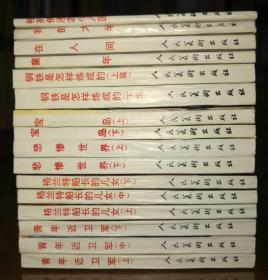 两盒装套全：鸡毛信、西安事变、保卫延安（上下）、革命母亲夏娘娘、林则徐、文天祥、江姐、李四光、我要读书、青年近卫军（上中下）、格兰特船长的儿女（上中下）、悲惨世界（上下）、宝岛（上下）、钢铁是怎样炼成的（上下）、童年、在人间、我的大学、格力佛漫游小人国