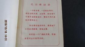 天津市革委会赠 下乡知青日记本“坚持乡村的伟大胜利”塑皮36开