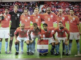 海报 2008欧洲杯 荷兰队  德容 范德法特 范布隆霍斯特 斯内德 范尼 范德萨 马泰森 库伊特 恩格拉尔 奥耶 布拉鲁兹