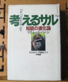 日文原版 32开精装本 考えるサル 知能の进化论 （思考猴子智能的进化论）