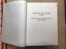 Federal Securities Laws 美国联邦证券法律法规 2010年版