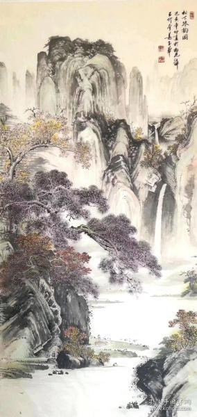 《松下琴韵图》