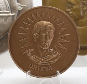 钱币法国 大铜章 1984年 6.7厘米 160克钱币收藏