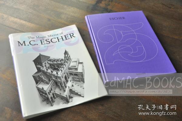 国内现货 实物拍摄【2007年 Taschen 25th特别版《The Magic Mirror of M.C. Escher 埃舍尔的 魔镜 》解密埃舍尔作品集】大16开本精装 带原书衣 30.8x 23.5x 1.9cm  厚116页 净重约3斤 韩国印刷★  全书无笔迹划痕  绝对正版