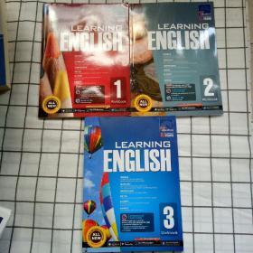 LEARNIG ENGLISH  1   2 3  三册合售  九五品 内页干净