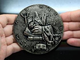 西班牙 大铜章 直径9厘米 重246克钱币收藏