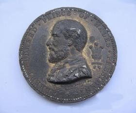 1873年阿尔伯特爱德华，威尔士亲王 法国 大铜章