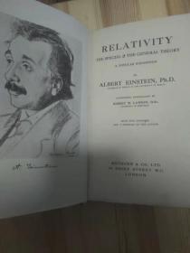 爱因斯坦相对论 英文初版  Relativity. The Special & The General Theory.