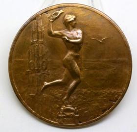 钱币法国 大铜章 1954年 7厘米 86克钱币收藏