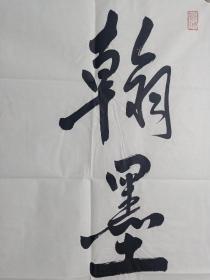 保真书画，中国国家画院副院长，著名画家范扬先生四尺整纸书法精品一幅138×69cm