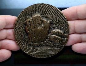 法国 大铜章 直径6.8厘米 1977年 溪声山色