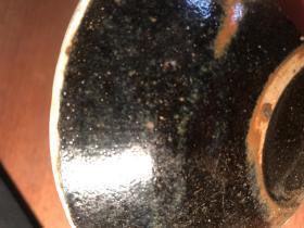磁州窑瓷片（79）-----北宋-金磁州窑内白釉外黑釉假足圈大盘（俗称阴阳盘）瓷片