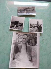 50年代滏阳河扬水站老照片4张