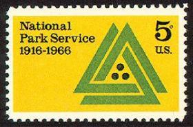 美国 1966 国家公园服务50周年 1全新