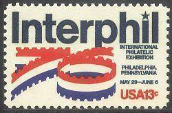 美国 1976年费城邮展 会徽1全新雕刻版