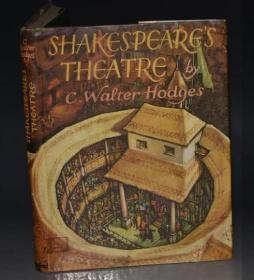 Shakespeare’s Theatre 《莎士比亚剧院》精装初版 全彩色插图本 大开本 品佳 原书衣全
