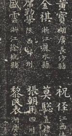 元明清三朝进士题名碑录-0046成化20年甲辰科（1484）李旻 白钺 王敕。原刻。北京国子监。民国拓本。拓片尺寸80.13*183.95厘米。宣纸原色微喷印制