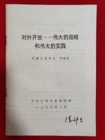 对外开放——伟大的战略和伟大的实践【32开本见图】C3