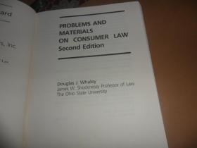 PROBLEMS AND MATERIALS ON CONSUMER LAW  (16开 精装英文原版