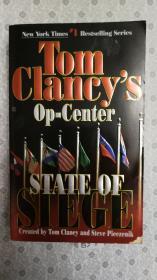 36开英文原版 Tom Clancy's Op-Center : State of Siege