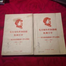 毛主席的革命路线胜利万岁—党内两条路线斗争大世纪 上下共2册
