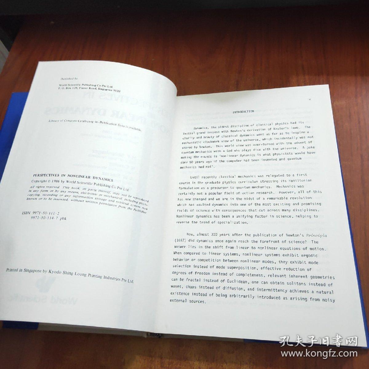 PERSPECTIVES IN NONLINEAR DYNAMICS