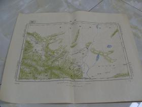 《甘州地图》1904年出版   大日本帝国陆地测量部 　 46:58cm 一百万比一