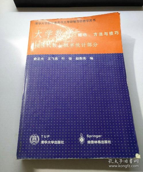 大学数学概念方法与技巧－线性代数与概率统计部分  【存放80层】