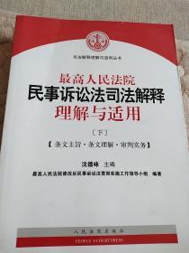 最高人民法院民事诉讼法司法解释理解与适用