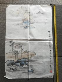 麦镇坤画，蔡景星题名，叶铿国题记，70cm*45