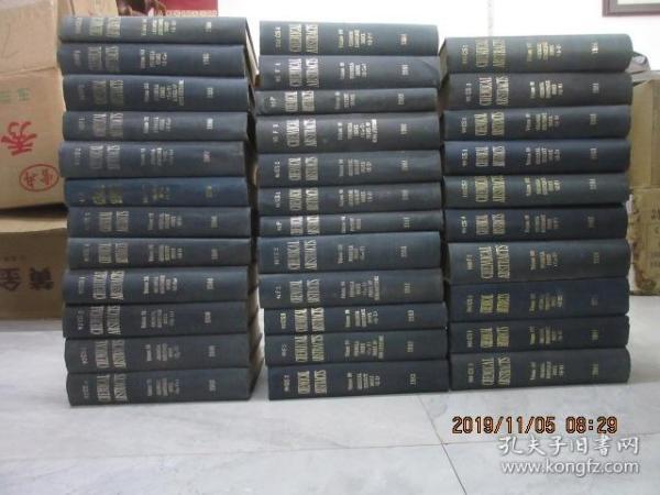 外文书   CHEMICAL  ABSTRACTS   （1980、1981、1983、1984、1985年）（共41本合售）  详见图片