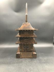 日本经典木塔造型首饰盒