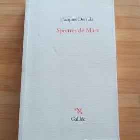 Jacques Derrida /  Spectres de Marx 德里达 《马克思的幽灵》 法语原版