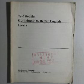 Test Booklet Guidebook to Better English