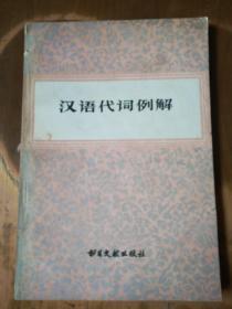 中国人民大学函授学院现代汉语课程参考读物之四——汉语代词例解