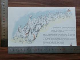 【现货 包邮】1890年小幅木刻版画《马戏团的照片》(circus bilder )尺寸如图所示（货号400389）