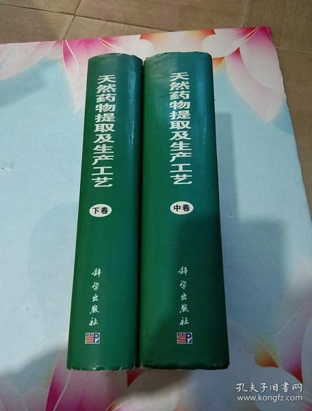 天然药物提取及生产工艺  中下册 【两册合售】（16开精装超厚）