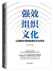 强效组织文化：以效能为导向的组织文化体系